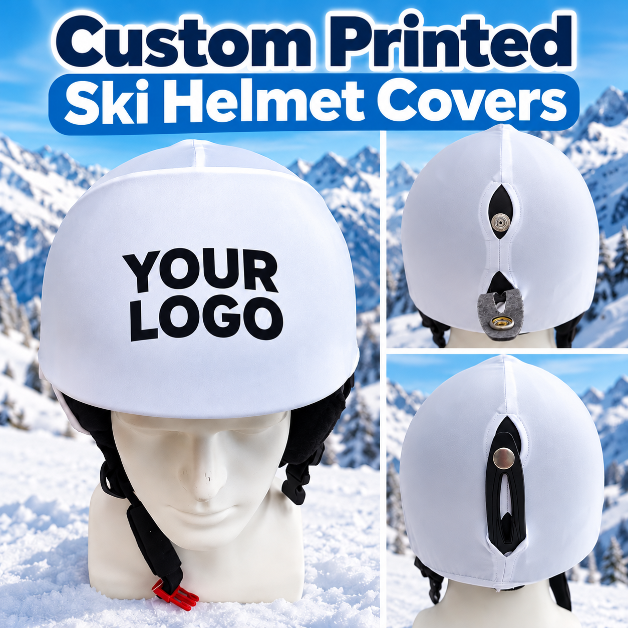 	Custom Printed Ski Helmet Cover
